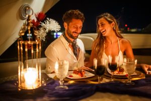 dinner on a catamaran