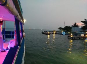 sunset boat