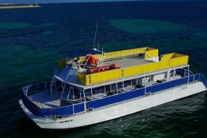 Big 2 story boat to Contoy